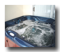 Hot Tub with colour changing lights