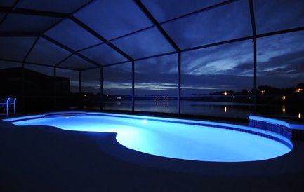 Pool at night