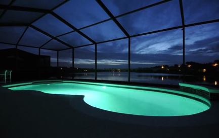 Pool at night
